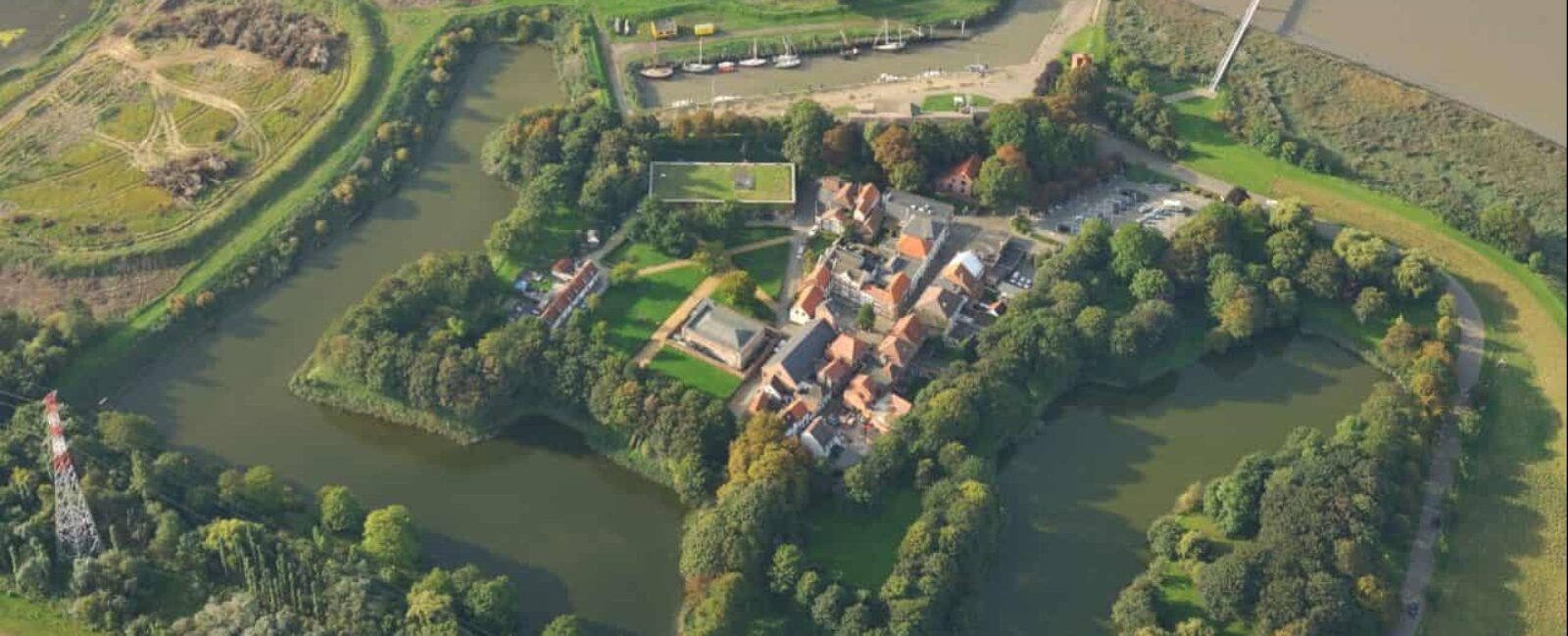 Bovenaanzicht van het Fort van Lillo