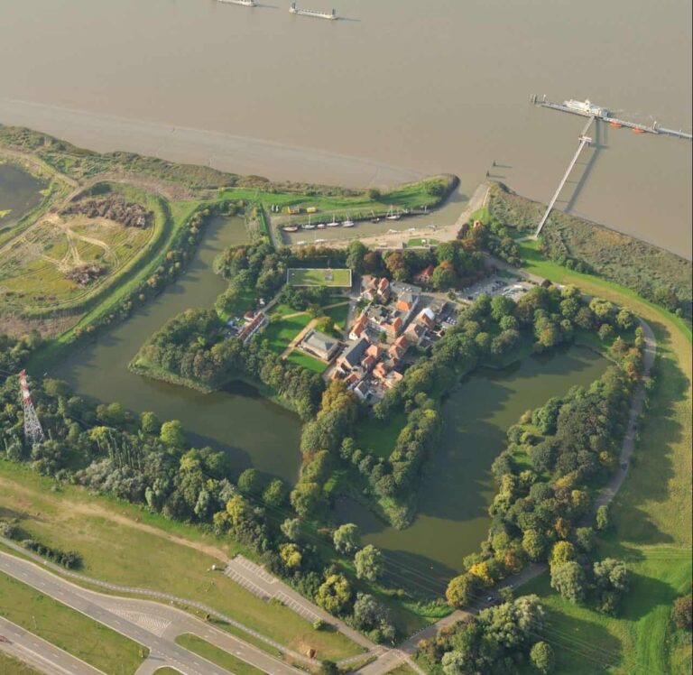 Bovenaanzicht van het Fort van Lillo