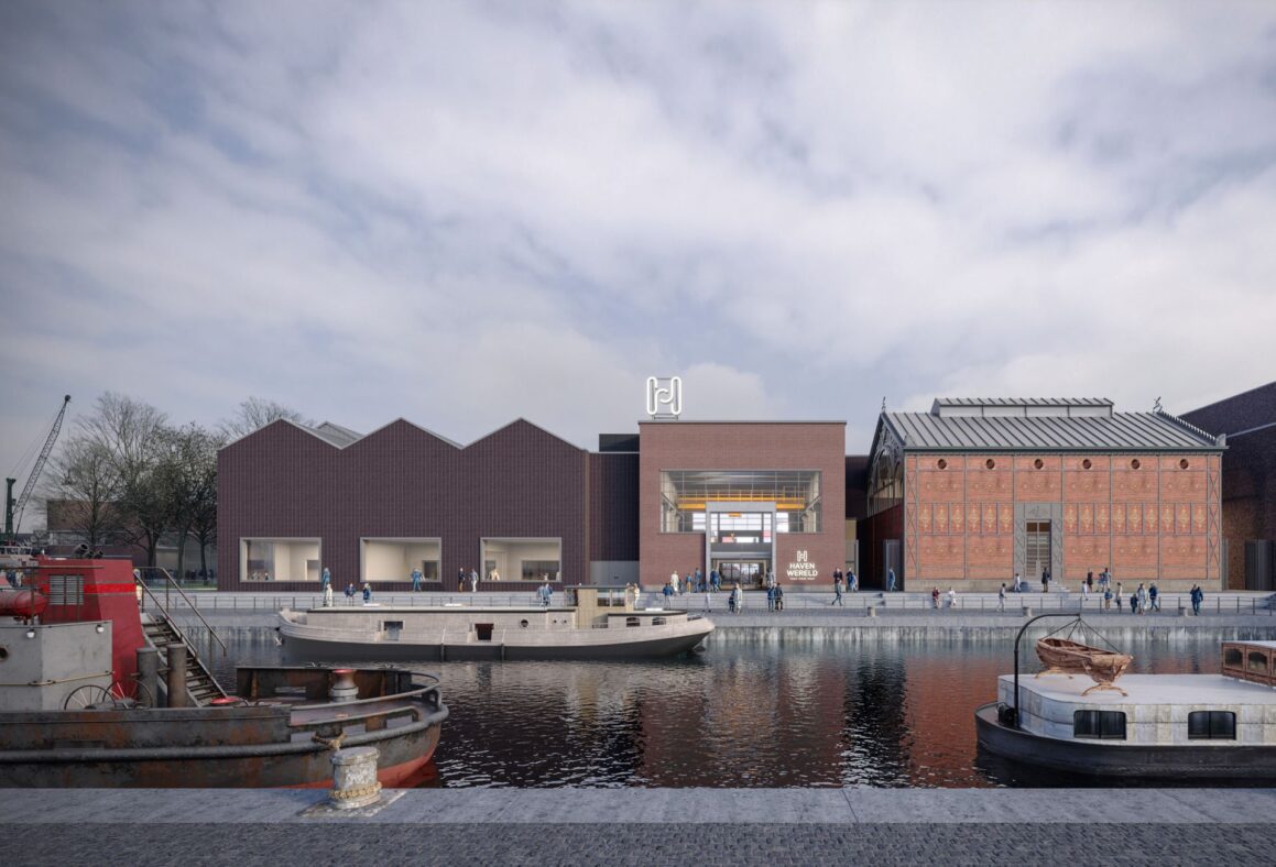Render van Havenwereld belevingscentrum